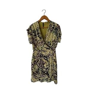 W118 Walter Baker sz‎ small Ciara Dress mixed print erratic motion
